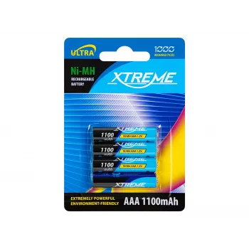 Batterie rechargeable BLOW R3 NiMH AAA 1100mAh XTREME lot de 4