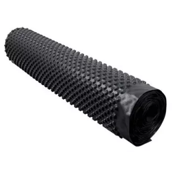 Membrane à picots HDPE pour isolation verticale des fondations 1,5 m x 20 m (30 m²) - noire