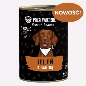 Paka Zwierzaka Seventh Heaven Cerf et framboise 400g Alimentation humide pour chiens