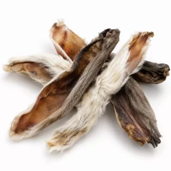 Friandises pour chien PETITTO oreilles de lapin avec poils, 500 g