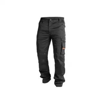 ACTIFLEXTROUSERS 58 - pantalon de travail extensible 4 directions avec renforts CORDURA®, système KneeGuard™, noir, taille 58