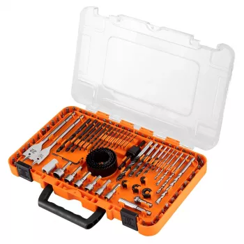 NEO TOOLS ensemble de forets et d'embouts avec douilles, 90 pièces