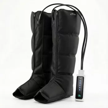 Appareil de massage de drainage lymphatique à compression d'air MEDIA-TECH MT6542 avec pression réglable et 3 programmes
