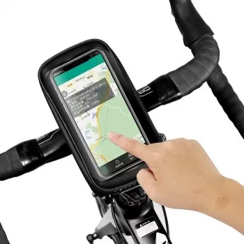 WILDMAN Bike Holder Case S E1 1L Noir – Sacoche de cadre de vélo compacte avec bandes velcro