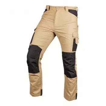 Pantalon de travail NEO TOOLS 81-350-3-XS Mix&Match canvas avec renforts Cordura, beige-noir, taille XS