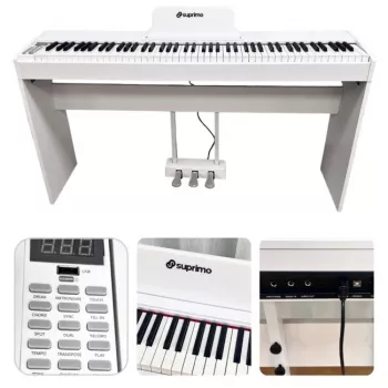 Piano numérique SUPRIMO SDP88 WH blanc