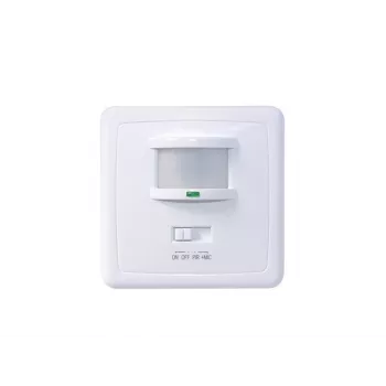 Détecteur de mouvement PIR MACLEAN MCE18 avec détection sonore, fixation murale, 160°, 1200W, blanc