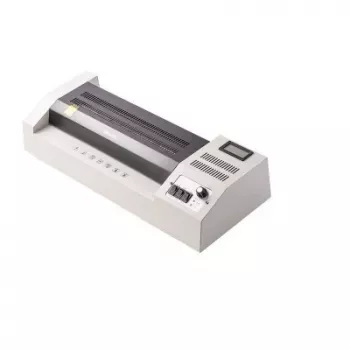 DELI E3895-EU plastifieuse de bureau A3 | laminage à chaud 250 mm/min, 125 microns max, anti-bourrage, noir/argent