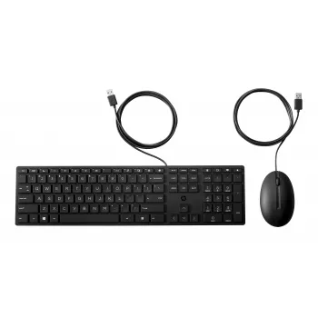 Ensemble clavier et souris HP Wired Desktop 320MK - noir