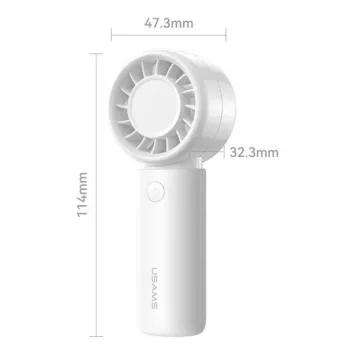 Ventilateur à main USAMS BC Series, rose, 500 mAh