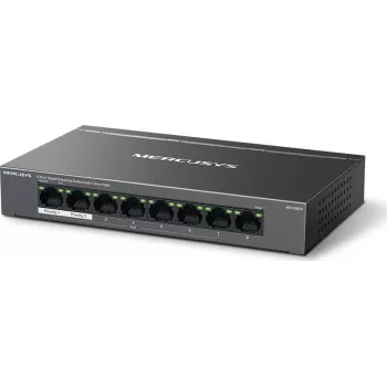 Commutateur PoE+ de bureau 8 ports Gigabit Mercusys MS108GP, budget 123W, Plug & Play