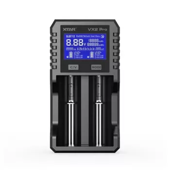 Chargeur de batterie XTAR VX2 PRO KT Li-ion/LiFePO4/Ni-MH 18650