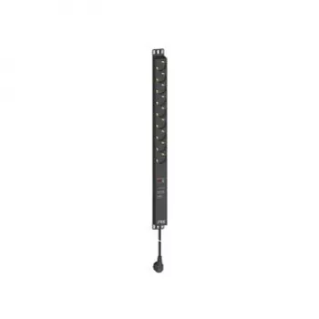 Multiprise ENOC EPK 09 9 prises avec protection contre les surtensions et filtre secteur, câble 3 m, argent/noir