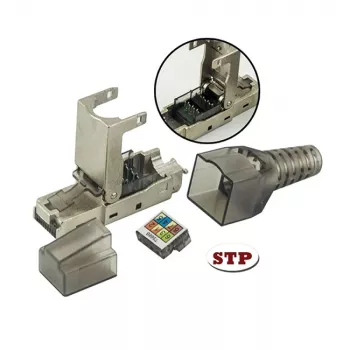 Connecteur modulaire RJ45 Cat6a 10G sans outil Techly 101911, STP