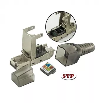 Connecteur modulaire RJ45 Cat6a 10G sans outil Techly 101911, STP