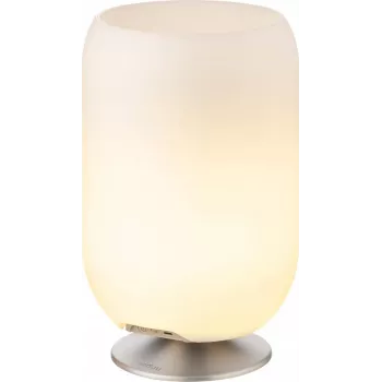 Lampe LED KOODUU avec enceinte et refroidisseur Atmos argent