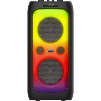 Enceinte portable de soirée SENCOR Partycon WAVE 100W avec TWS, IPX4, LED et entrée micro