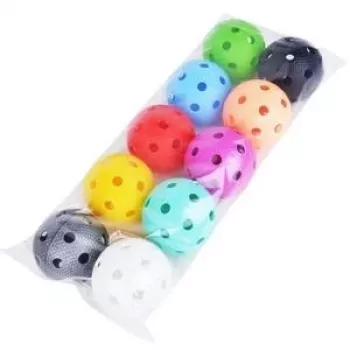 Ensemble de 10 balles de floorball Tempish BULLET couleur pleine