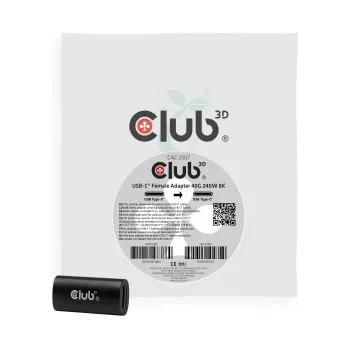 Adaptateur USB-C femelle Club 3D 40G 240W 8K60Hz