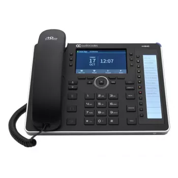 AudioCodes 445HD - Téléphone VoIP avec affichage du numéro/notification d'appel