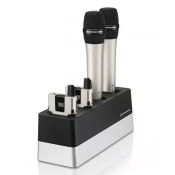 SENNHEISER CHG 4N EU, chargeur 4 voies pour SL Handheld et SL Bodypack, compatible réseau IPv4/6, inclut bloc d'alimentation