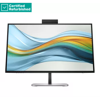 RENEW GOLD HP 527pm Series 5 Pro Moniteur de conférence QHD - 27 inch 2560x1440 QHD 350 nits 100 Hz AG, IPS, USB-C(100W/15W)/HDMI/DP Daisy-Chain, 3x USB-A, haut-parleurs, webcam, RJ-45 LAN, réglable en hauteur/inclinaison/pivotement/rotation, 1 an (remplace E27m)