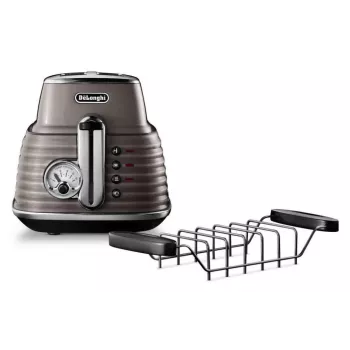 De'Longhi Scultura CTZ2103BG grille-pain 2 fentes, 900 W, or champagne