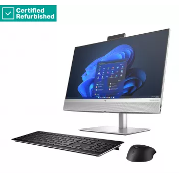 Ordinateur tout-en-un HP Elite 840 G9 AIO 24 RENEW SILVER - i7-14700, 32 Go, 1 To SSD, 23,8 inch FHD tactile AG, VESA/hauteur réglable, Win 11 Pro, 1 an