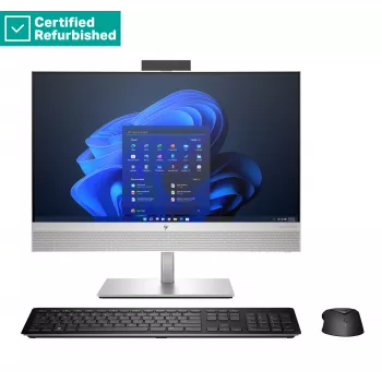 RENEW SILVER HP Elite 840 G9 AIO tout-en-un 24 - i5-14500, 16 Go, 512 Go SSD, 23,8 pouces FHD non tactile AG, hauteur réglable, souris USB, Win 11 Pro, 1 an