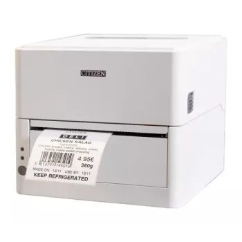 Citizen CL-H300SV Imprimante_ ions argent USB blanc prise UE espace pour optionnel