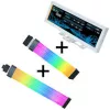 Lian Li Visual Upgrade Kit Strimer Wireless câble carte mère 24 broches RGB, contrôleur + câble GPU 12V-2x6 Wide & 8.8 Universal Screen - blanc