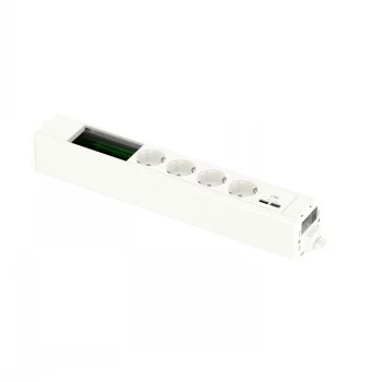 SCHNEIDER ELECTRIC UNICA SYSTEM+ MOD.UNIT 4XSCH+USBA/C+DATA blanc