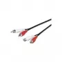 Câble audio Microconnect AUDCH3 3 m 2 x RCA noir