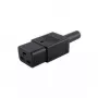 Câble d'alimentation Microconnect C19PLUG, noir, coupleur C19