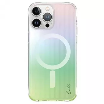 Coque UNIQ Coehl Linear pour iPhone 15 Pro 6,1 inch avec charge magnétique, opale/iridescent