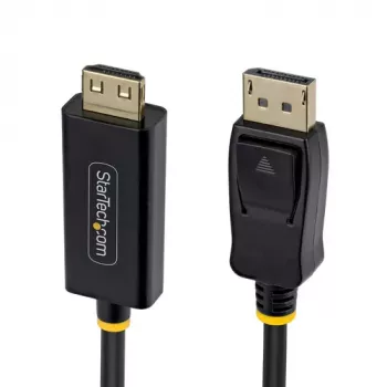 StarTech.com câble adaptateur DisplayPort vers HDMI 4,5 m avec connecteurs à préhension, 4K 60Hz HDR, noir