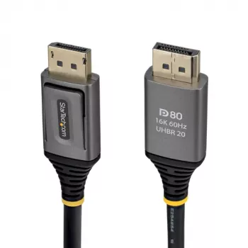StarTech.com câble DisplayPort 2.1 2 m, DP80, mâle vers mâle (DP21V-2M-DP80-CABLE)