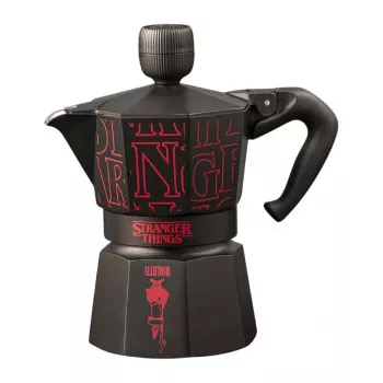 Cafetière italienne Bialetti Moka Express Sound Stranger Things 3 tasses (150 ml) noire