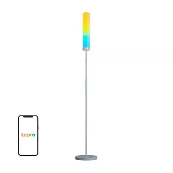 Lampadaire intelligent Lepro O1 AI - lampe sur pied connectée, 2000 lumens, RGB+CCT, Wi-Fi, compatible avec Alexa/Google Assistant