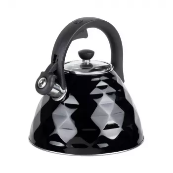 RESTO bouilloire sifflante 3L acier inoxydable argent/noir 90610