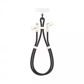 SBOX LANYARD BLACK câble USB-C vers USB-C 1,5 m noir
