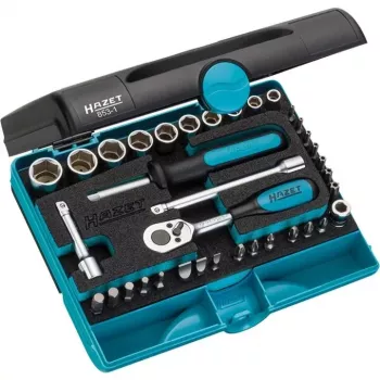 HAZET 853-1 Jeu de douilles 1/4 inch entraînement 36 pièces métrique/impérial