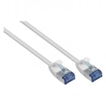Câble patch GoodConnections RNS SlimLine Cat.6A U/FTP PiMF LSZH 500MHz cuivre blanc 3 m