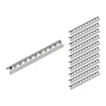 GoodConnections marqueurs numériques pour câbles fibre optique LC, 10 à 100 par pas de dix, ensemble de 10 pièces (GC-N0071)