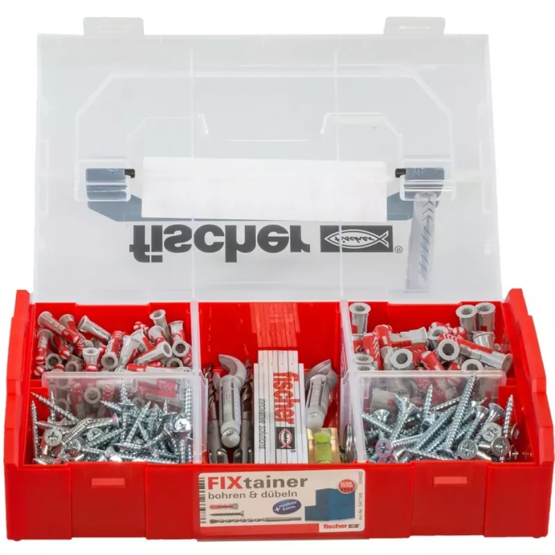 Ensemble de forets et chevilles Fischer FIXtainer