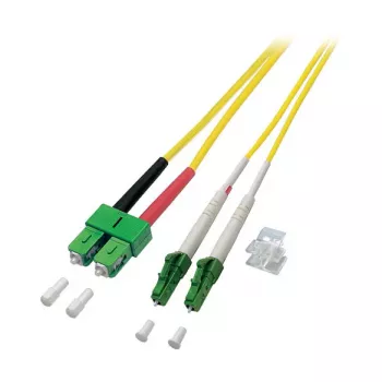 EFB Câble patch duplex LC/APC-SC/APC OS2 G652D 10m LSZH 2mm jaune