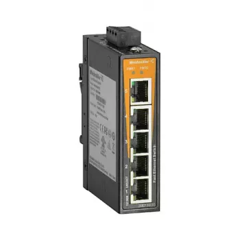 WEIDMUELLER IE-SW-EL05-5TX Switch industriel Fast Ethernet non administrable, 5x RJ45, rail DIN