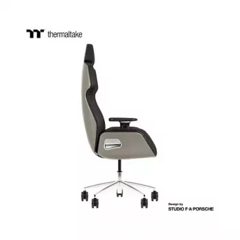Thermaltake ARGENT E700 chaise gaming Ice Grey métallique cuir Alcantara