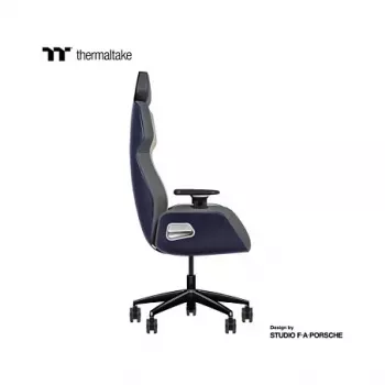 Chaise Thermaltake ARGENT E700 Future Dusk avec Slate Gray Crayon en cuir véritable