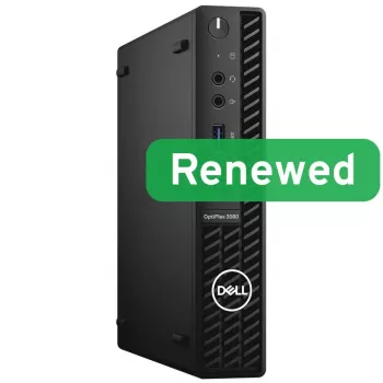 Ordinateur de bureau DELL Renewed Grade A OptiPlex 3080 Micro Intel Core i5-10500T 8 Go RAM 256 Go SSD Intel UHD Graphics 630 Windows 11 Pro